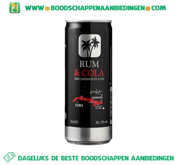 Rum & cola aanbieding