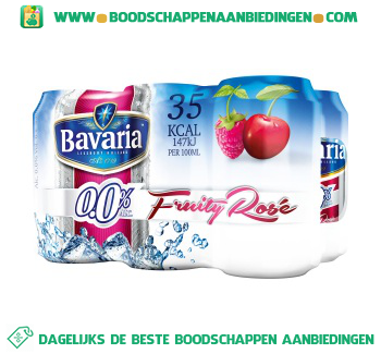 Bavaria 0.0% fruity rose pak 6 blikjes aanbieding