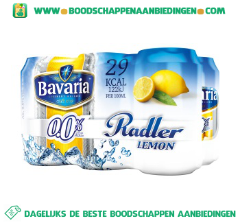 0.0% radler lemon pak 6 blikjes aanbieding