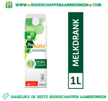 Magere melkdrank Pro.activ aanbieding