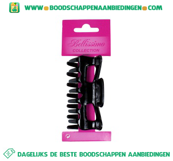 Bellissimo Haarklem zwart 9 cm aanbieding