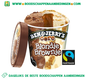 Ben & Jerry’s IJs Core Blondie Brownie aanbieding