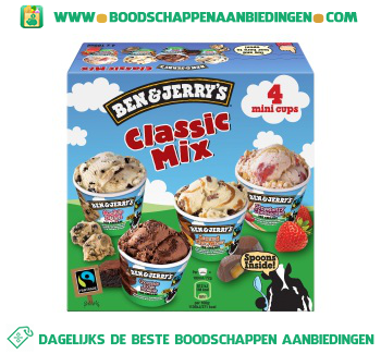 Ben & Jerry’s IJs classic mix aanbieding