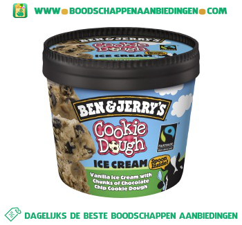 Ben & Jerry’s IJs cookie dough aanbieding