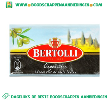 Bertolli Ongezouten margarine aanbieding