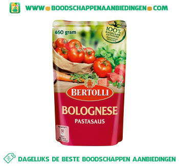 Bertolli Pastasaus in zak bolognese aanbieding