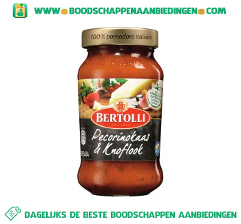 Bertolli Pastasaus pecorinokaas & knoflook aanbieding
