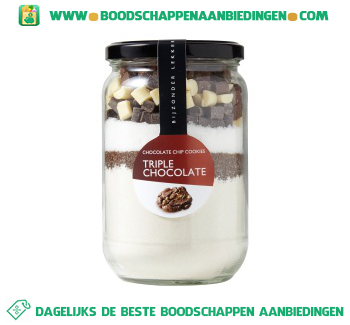 Triple chocolate cookiemix aanbieding