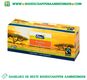 Bio+ Biologische rooibos thee 1-kops aanbieding