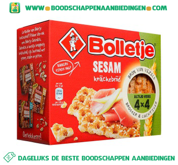 Bolletje Knäckebröd sesam aanbieding