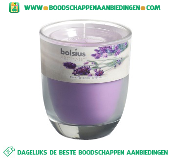 Bolsius Geurglas 80/70 lavendel aanbieding