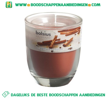 Bolsius Geurglas 80/70 suger & spice aanbieding