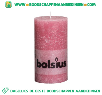 Bolsius Stompkaars 130/68 rustiek oud roze aanbieding