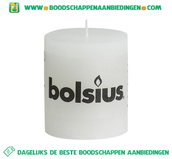 Bolsius Stompkaars 80/68 rustiek wit aanbieding