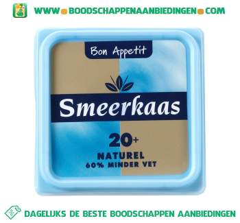 Smeerkaas 20+ naturel aanbieding