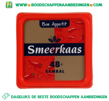 Smeerkaas sambal aanbieding