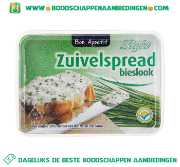 Bon Appetit Zuivelspread bieslook light aanbieding