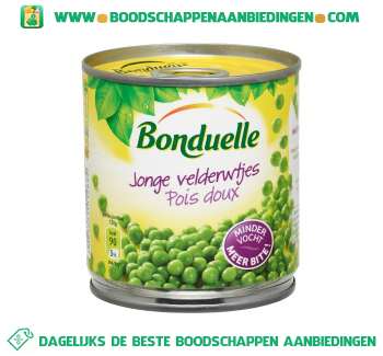 Bonduelle Jonge velderwtjes aanbieding