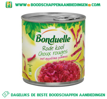 Bonduelle Rode kool met appel aanbieding