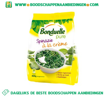 Bonduelle Spinazie à la crème pure aanbieding