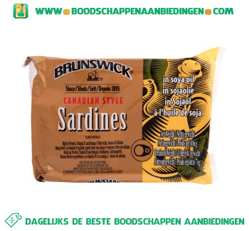 Sardines naturel aanbieding