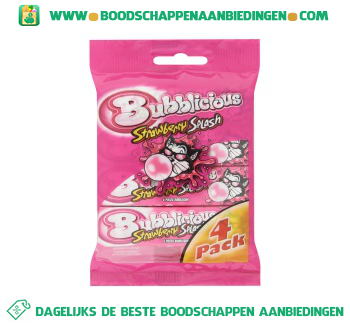 Bubblicious Bubblegum strawberry splash aanbieding