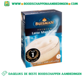 Latte macchiato aanbieding