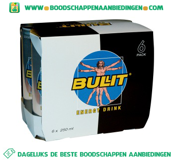 Bullit Energy drink 6-pak aanbieding