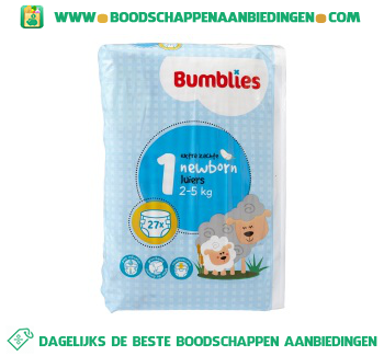 Bumblies Luiers newborn 1 aanbieding