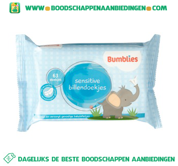 Bumblies Sensitive billendoekjes aanbieding