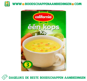 California 1-kopssoep kip aanbieding