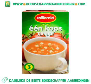 California 1-kopssoep tomaat aanbieding