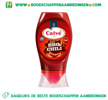 Calvé Hot bbq chili saus aanbieding