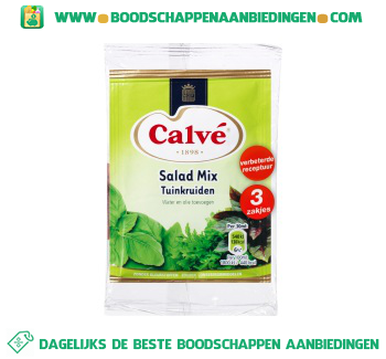 Calvé Salademix tuinkruiden aanbieding