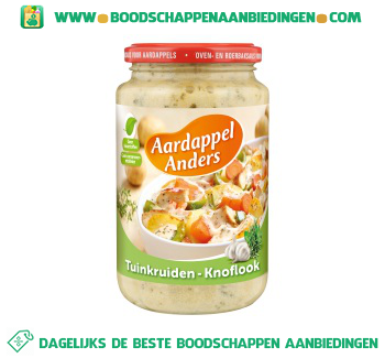 Aardappel anders tuinkruiden knoflook aanbieding