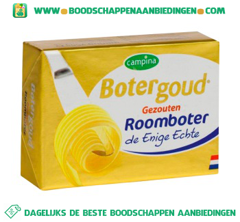 Botergoud gezouten roomboter aanbieding