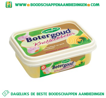 Campina Botergoud knoflookboter aanbieding