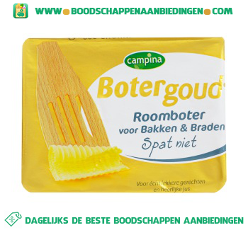 Botergoud roomboter voor bakken & braden aanbieding