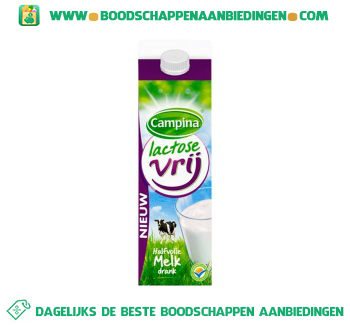 Campina Halfvolle melkdrank lactosevrij aanbieding