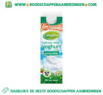 Campina Halfvolle milde yoghurt aanbieding