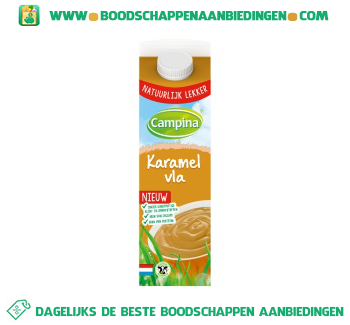 Campina Karamel vla aanbieding