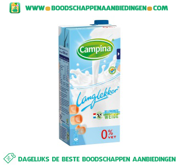 Campina Lang lekker magere melk aanbieding