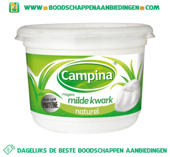 Campina Magere milde kwark naturel aanbieding