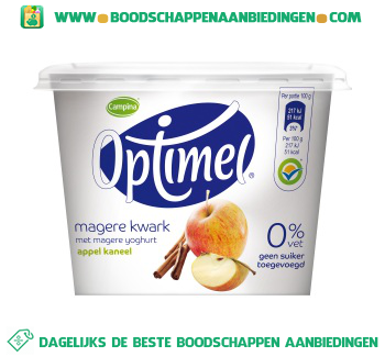 Campina Optimel kwark appel kaneel aanbieding