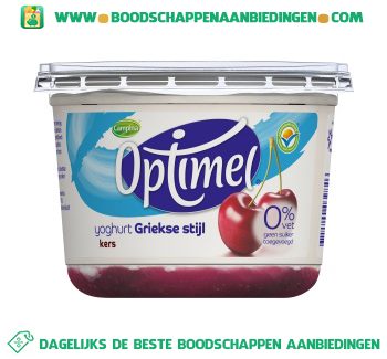 Optimel yoghurt Griekse stijl kers aanbieding