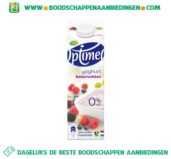 Campina Optimel yoghurt bosvruchten aanbieding