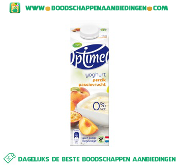 Campina Optimel yoghurt perzik passievrucht aanbieding