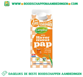 Campina Verse havermoutpap aanbieding