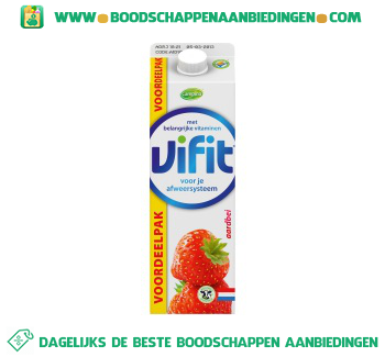 Campina Vifit drink aardbei aanbieding