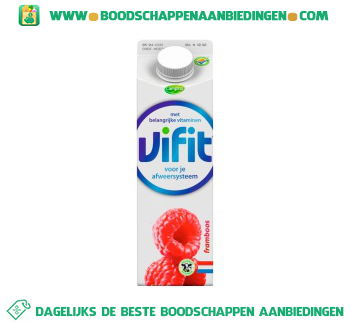 Campina Vifit drink framboos aanbieding